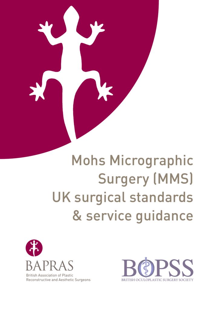 thumbnail of Mohs Micrographic Surgery (MMS) UK surgical standards & service guidance